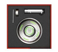 AYUNJIE Metal Finger Spinner UFO Model Anxiety Toy For Adults Antistress Fidget Toys Light Gadgets Zinc Alloy DIY Funny Toy For Children (B,Silver)