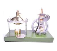 AYUNJIE Metal Stirling Motor Steam Engine Model UFO Spin Suspension Steam Machine with Boiler, Gift for Technology Enthusiasts and Children