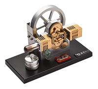 AYUNJIE Stirling Engine Model Kit, Hot Air Stirling Engine Motor Model Flywheel Design Full Metal Physics Science Experiment DIY