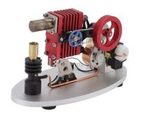 AYUNJIE Stirling Engine Model Kit, Stimulate Students' Interest Rocker Arm Stirling Engine with Butane Gas Fuel Tank for Physics Learning, Gift for Adult and Kids