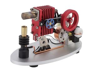AYUNJIE Stirling Engine Model Kit, Stimulate Students' Interest Rocker Arm Stirling Engine with Butane Gas Fuel Tank for Physics Learning, Gift for Adult and Kids