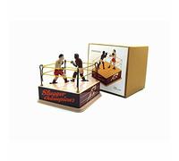 AYUNJIE Tin Toy Wind Up Toy MS381 Boxing Toy Nostalgic Theme Personalized Decoration Creative Gift Vintage Collectible Kids Boys Girls Parent-Child Interaction