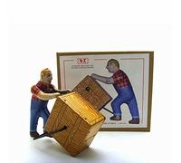 AYUNJIE Wind Up Toy Dock Pushers Nostalgic Themed Tin Toy Creative Collectible Kids Gift Boys Girls Parent-Child Interaction