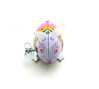 AYUNJIE Wind Up Toy MS083 Lively Jumping Rabbit Tin Toy Nostalgic Vintage Collectible Kids Gift for Boys Girls Parent-Child Interaction