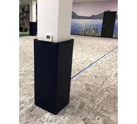 AYUNZXP 4ft Basement Pole Wrap Foam Column Cover Decorative, Outdoor Sports Playground Post Padding Square Self Adhesive, 3x3/ 4x4/ 5x5/ 6x6/ 7x7/ 8x8(Black,9"x9" (23x23cm))