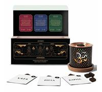 Ayurveda Incense Bricks Gift Set 12 bricks + Om Burner | Vata, Pitta, Kapha Balancing | Aromatherapy Gift Set | Home Fragrance | Use with Incense Burner | Smokeless and Non-Toxic | Aromafume
