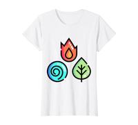 Ayurveda Science Life Indian Healing Art Medicine Dosha Value Graphic T-Shirt, Women, White, XL