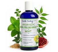Ayurvedic Oral Pulling Rinse By Dale Audrey, MINT ,With Neem, Myrrh, Clove & Oil of Oregano. 8oz (1.5 Month-1tsp) Natural & Organic (MINT)