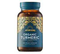 Ayurvediq Organic Turmeric Ginger and Black Pepper 725mg 120 Capsules