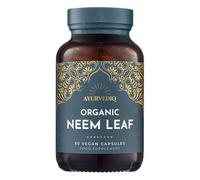 Ayurvediq Organic Neem Leaf Capsules x60 600mg (Azadirachta Indica) - Indian Lilac Neem Powder Organic - Detox, Immunity Support, Clear Skin Soil Association Organic Health and Wellbeing Supplements