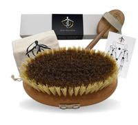 Ayus Wellness Ionic Copper Body Brush - The Ultimate Vegan Dry Body Brush for Exfoliation, Lymphatic Drainage, Detoxification, Anti-Cellulite, Boosts Collagen l Detachable Long Handle