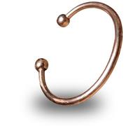 Ayus Wellness Pure Copper Bracelet | Traditional Ayurvedic Design | Hand-made Bracelets | Pure Copper | Neodymium Magnets | Unisex Styles (Round w/Bola Balls, 1)