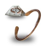 Ayus Wellness Pure Copper Bracelet | Traditional Ayurvedic Design | Hand-made Bracelets | Pure Copper | Neodymium Magnets | Unisex Styles (Smooth, 1)