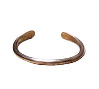 Ayus Wellness Pure Copper Bracelet | Traditional Ayurvedic Design | Hand-made Bracelets | Pure Copper | Neodymium Magnets | Unisex Styles (Hammered, 1)