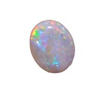 Ayush Gems 11.00 Ratti Opal Stone Certified Natural Fire A Quality Oval White Astrological Australian Opal Loose Gemstone Opal
