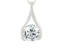 AYUSH GEMS 14.25 Carat Natural Pink Zircon Stone Pendant/Locket American Diamond Original Certified Gemstone Silver Plated Pendant for Men and Women Silver Plated Cubic Zirconia,