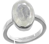 AYUSH GEMS 17.25 Ratti Certificate Unprocessed Natural Panchdhatu White Sapphire Loose Gemstone for Men and Women Gold Plated Silver Plated Quartz