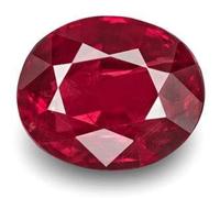 AYUSH GEMS 4.25 Ratti 3.50 Carat Natural Burmese Ruby Manic Stone, A Quality, Original Earth Spirit Certified, Natural Loose Gemstone, Loose Gemstone Ruby