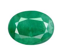 Ayush Gems 4.30 Carat/5.25 Ratti Zambian Emerald/Panna Earth Ghost Stone Unheated Untreated Natural Original AA Certified Quality for Men and Women {Lab Approved} Loose