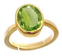 Ayush Gems - Natural Peridot Gemstone Ring Quality without Heating 10.25 Ratti 9.52 Carat for Women Men Peridot Gemstone Stone