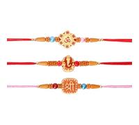 AYUSHNAIK Rakhi for Brother Designer Rakhi with Colorful Beads Designer Rakhi, Indian Rakhi, Handmade Rakhi, Rakhi Bracelet Multi Design and Assorted Color Raksh Bandhan Rakhi SAN028