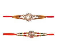 AYUSHNAIK Rakhi for Brother Rakhee Set Rakhi for Bhaiya, Rakhi for Brother with Multi-Design Rakhee for Bhai Bhaiya Indian Rakhi Raksha Bandhan Festival Traditional Rakhi Gift for Brothers SAN009