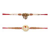 AYUSHNAIK Rakhi Thread for Brothers Set Raksha Bandhan Multicoloured Stone Bead Rakhi Bracelets for Bhaiya Brother Bro on Rakhi Hindu Indian Festival Rakhadi Rakhari Threads SAN063