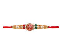 AYUSHNAIK Set of 1 Premium Colorful Designer Rakhi Thread, Rakhi for Brother, Raksha Bandha Gift for Your Brother, Rakhi Bracelet for Loving Sibling, Father, Bhabhi, Bhaiya