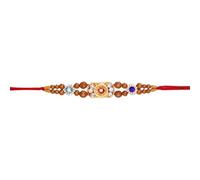 AYUSHNAIK Set of 1 Premium Rakhi for Brother Multicolour Stone/Beads Unique Design Rakhi,Beads Unique Design Rakhi | Rakhi Set for Rakshabandhan Gift for Brother