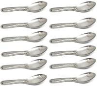 AYUSHNAIK Stainless Steel Masala Spoons for Containers, 12 Mini Spoons, 10 cm, Set of 12
