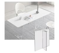 AYVADA Desk Leg, Modern Levitate Office Desk Leg, Acrylic DlY Transparent Table Leg For Office Dining Narrow Console Table(90x60 cm/35.4x23.6 in)