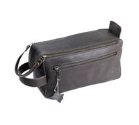 AYVALI DERİ SANAYİ ADS Crazy Horse Leather Dopp Kit Full Grain Cowhide Toiletry Bag with Waterproof Lining Handmade Vintage Travel Shaving Organizer & Gift Idea