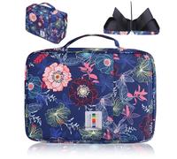 AYVANBER Colored Pencil Case 220 Slots Pen Holder,Waterproof Organizer Bag Portable Handy Painting Large Capacity Stationery Case For Watercolor Pens Or Markers And Stationery Supply (Dream Flower)