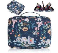 AYVANBER Colored Pencil Case 220 Slots Pen Holder,Waterproof Organizer Bag Portable Handy Painting Large Capacity Stationery Case For Watercolor Pens Or Markers and Stationery Supply (Camellia Flower)