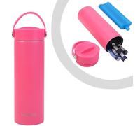 AYVANBER Medicine Cooler Travel Case Insulin Pen Case Reusable Pen Freezer Bottle Carry Medical Bag Insulin Pen Cooler Box TSA Approved Diabetic Travel case with Biogel Ice Pack (Rose)