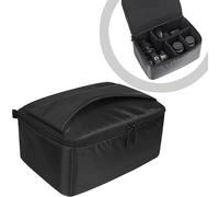 AYVANBER Waterproof Camera Case Bag Insert Partition PaddedAnti-Shock Lens Pouch for SLR SLR Canon Nikon Sony Camera Lens and Accessories (Large)