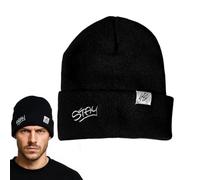AYVRUOP 1 Pair Stray Knitted Hat, Kpop Knit Cap, Stray Kids Hat, Stray Warm Hat, Ski Hat, Stray Kids Merch, Kpop Black Winter Hat, Kpop Fan Item Gift for Stay