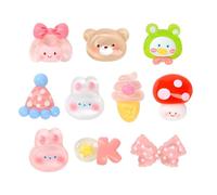 AYVRUOP Pack of 10 Crocs Accessories for Girls, 3D Funny Cartoon Shoe Decorations, Shoe Charms, DIY Shoe Accessories, for Girls, Women, Boys, Adults