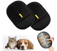 Aywenny 2 Pcs Cat Grooming Gloves,Static Pet Hair Remover, Reusable Electrostatic Pet Cat Dog Hair Removal Grooming Gloves Brush Tool for Couch, Furniture, Carpet, Car Seat