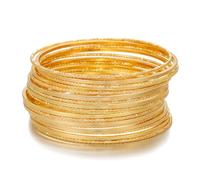 AYWFCBF Gold Bangles for Women, 12 Pcs Boho Stackable Bracelets Multi Layer Textured Chunky Bracelets Jewelry Set for Women, One Size, Metal, no gemstone