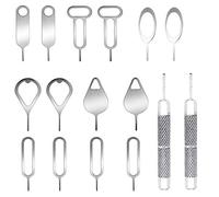 AYWFEY 16Pcs SIM Card Removal Openning Tool Tray Eject Pins Needle Opener Ejector Compatible with iPhone 16/15/14/13 Pro Max Mini,Galaxy S24/23/22 Series,Huawei Mate70/P70/Nova12 Series,All Smartphone