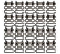 AYWFEY 20 Pairs Bicycle Missing Link, 6/7/8/9/10/11/12 Speed Chain, Bicycle Bike Metal Chain Master Link Connectors Repair Parts, for Bycicles, Mini Bikes, Mountain Bikes, BMX Bikes, Motorcycles