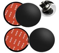 AYWFEY 4 Pack 73mm Adhesive Dashboard Pad Mounting Disk for Suction Cup, 2.87" Universal Heat Resistant Adhesive Sticky Pad, Providing Secure Fixation for Phone Holder Sat Nav GPS Dash Cam, Black
