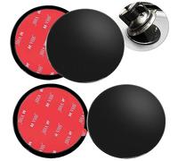 AYWFEY 4 Pack 95mm Adhesive Dashboard Pad Mounting Disk for Suction Cup, 3.74" Universal Heat Resistant Adhesive Sticky Pad, Providing Secure Fixation for Phone Holder Sat Nav GPS Dash Cam, Black