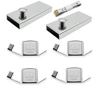 AYWFEY 6 PCS Magnetic Seam Guide for Sewing Machine, Sewing Supplies for Quilting Tools for Universal Sewing Machines, 2 Types Magnetic Sewing Accessories with Tape Measure, Silver