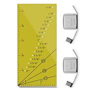 AYWFEY Yellow Clear Seam Allowance Ruler and 2 Pack Magnetic Seam Guide for Sewing Machine, Straight Line Hems Sewing Ruler Seam Guide Ruler for Sewing Gauge on Quilts, Apparel and Caps