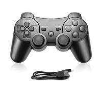 AYWHP Controller für PS3, Wireless Controller Bluetooth Controller für PS3 mit Double Shock Ergonomie Rechargable Controller für PS3 Gamepad