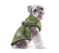 Aywoja Dog Coat with Harness Waterproof Dog Coat Easy to put on and take off Winter Warm Clothes Jacket for Puppy Small Medium Large Dogs