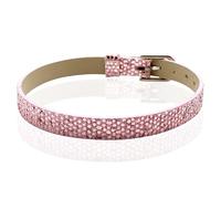 AYWTD Leather Bracelet Man, 8Mm Pu Leather Sequin Wrist Leather Bracelets ，Hand Woven Leather Bracelet Cuff Wide Leather Bracelets，for Men Women Pink