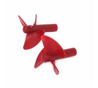 AYWTIUN 1Pair 5Pair Boat Propeller 28mm 2.3mm 3-Blades Left Right Prop for Boat Toy Boat Fishing Bait Boat DIY Toy Boat Model for boats(1 Pair Red)
